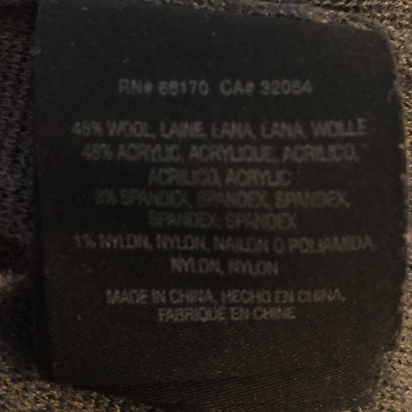 Anthropologie Moth Charcoal Gray Wool Cropped Wide Leg Trousers, Size Medium - Picture 11 of 13